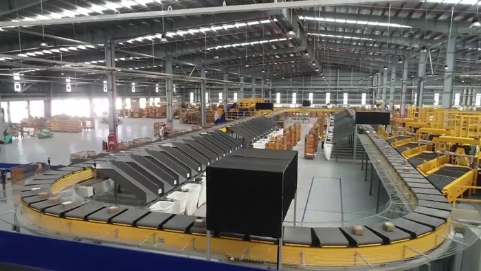 Jinfeng Group Vietnam Post Corporation Cross belt sorting machine system case