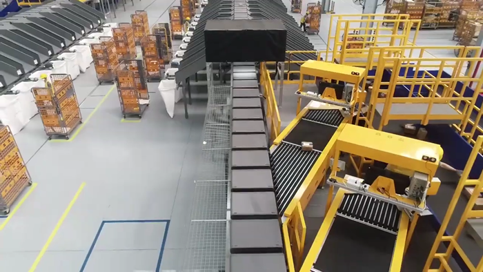 GINFON Group Vietnam Post Corporation Cross belt sorting machine system case