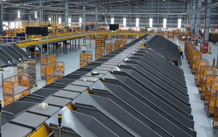 GINFON Group Vietnam Post Corporation Cross belt sorting machine system case