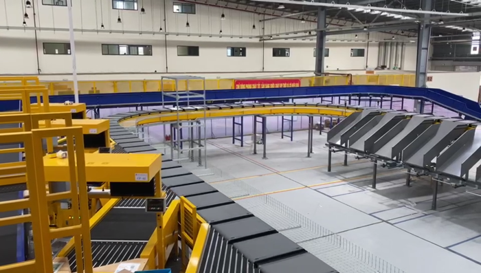 GINFON Group Vietnam Post Corporation Cross belt sorting machine system case