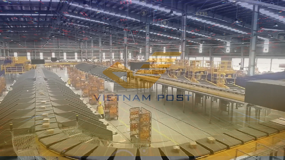GINFON Vietnam Post Corporation Cross belt sorting machine system case