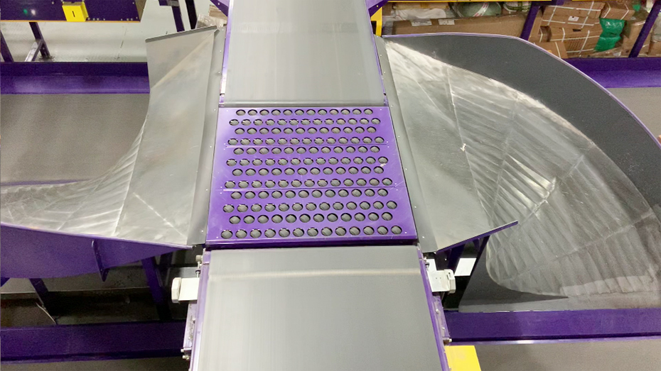 Friction type-Deflection wheel sorter system