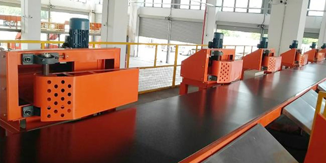 High speed swing arm sorting line